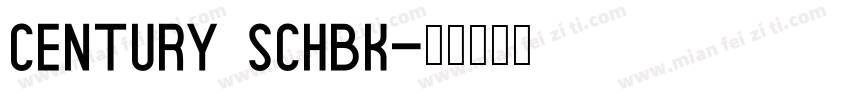 century schbk字体转换